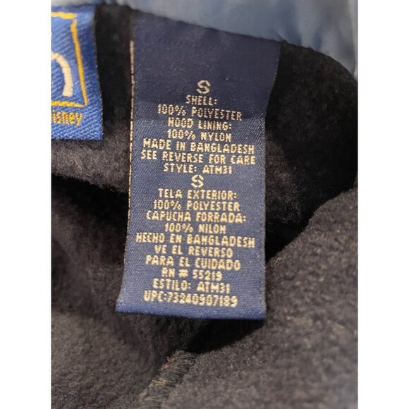 Pooh Disney Navy Embroidered Polyester Hooded Pullover with Pocket Sz S - Picture 9 of 11